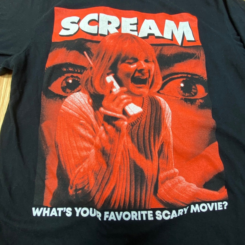 Scream Drew Barrymore T Shirt Medium Black Horror Movie Graphic Tee